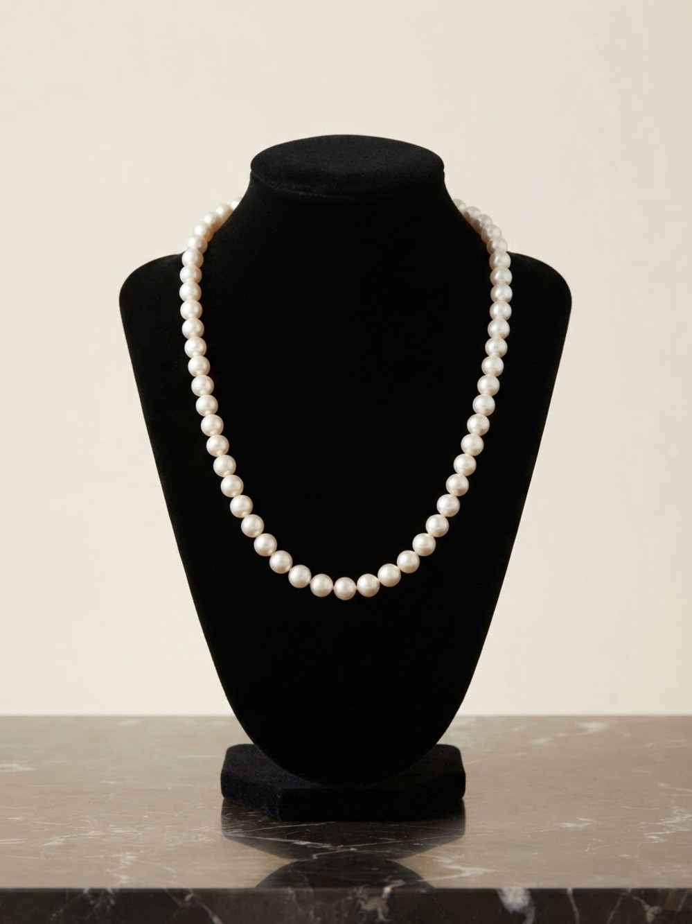 Classic White Pearl Necklace - Elegant Women's Jewelry